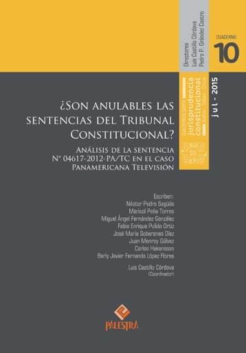 ¿Son anulables las sentencias del Tribunal Constitucional?