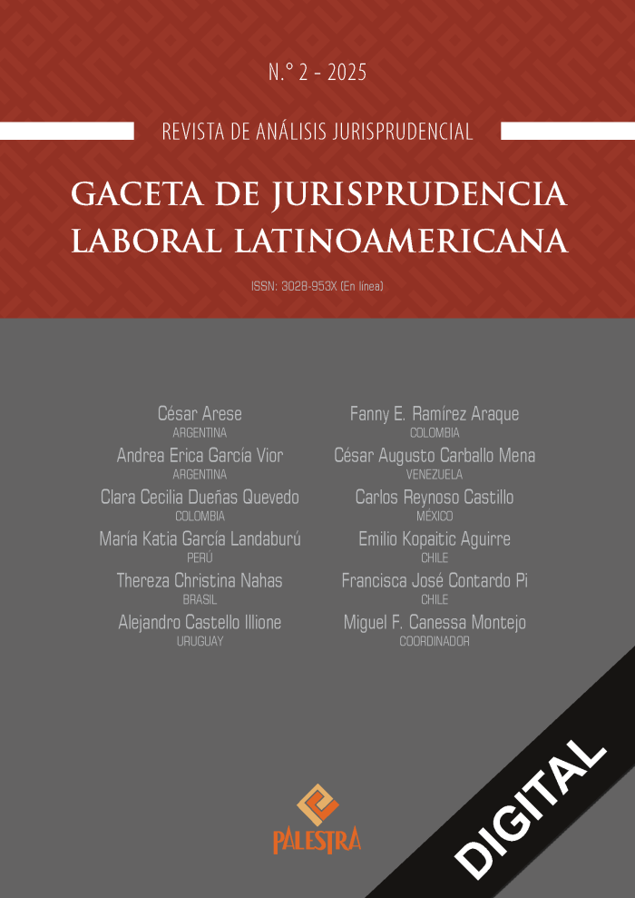 Gaceta de Jurisprudencia Laboral Latinoamericana N° 02