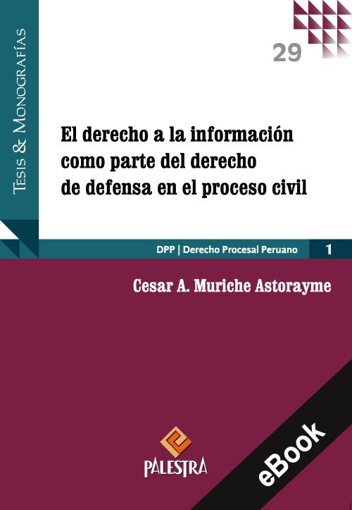 El derecho a la información como parte del derecho de defensa en el proceso civil (eBook)